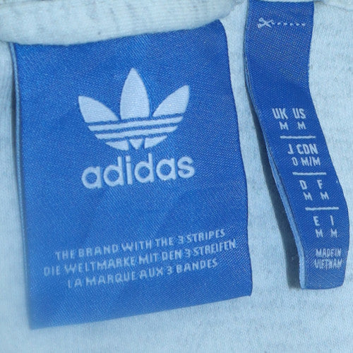 Womens UK Size M Adidas Grey Full Zip Hoodie