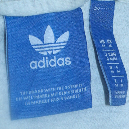 Womens UK Size M Adidas Grey Full Zip Hoodie