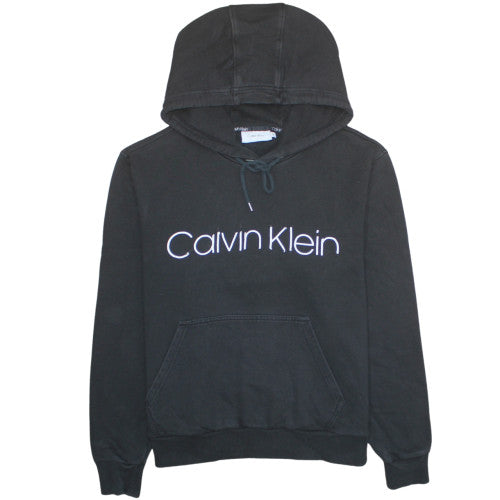 Mens UK Size 2XL Calvin Klein Black Pullover Hoodie
