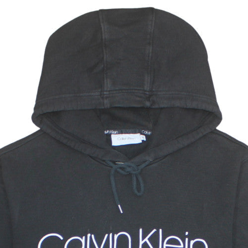 Mens UK Size 2XL Calvin Klein Black Pullover Hoodie