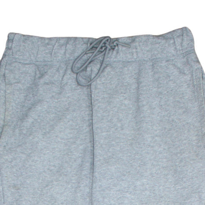 Adidas Men’s Grey L Fleece Sweatpants with Ankle Zip Pockets