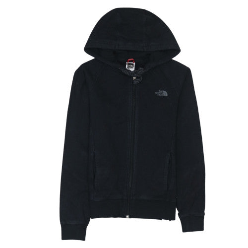 Womens UK Size S The North Face Black Full Zip Hoodie