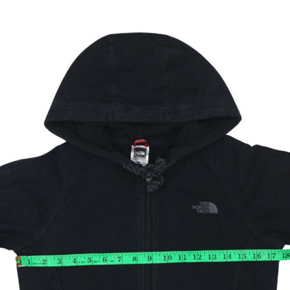 Womens UK Size S The North Face Black Full Zip Hoodie