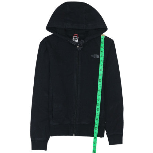 Womens UK Size S The North Face Black Full Zip Hoodie