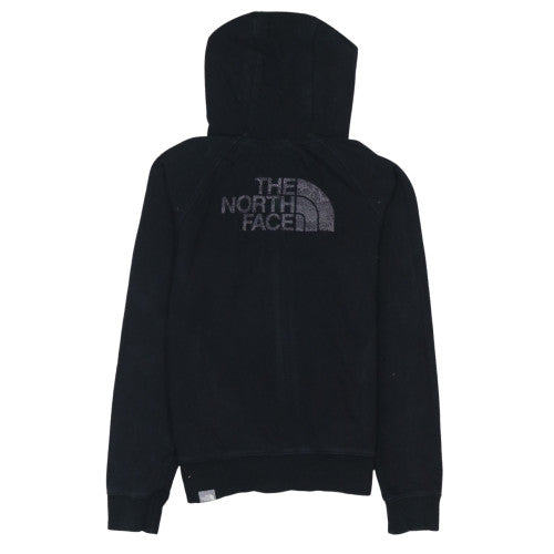 Womens UK Size S The North Face Black Full Zip Hoodie
