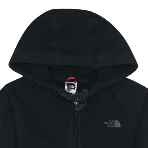Womens UK Size S The North Face Black Full Zip Hoodie