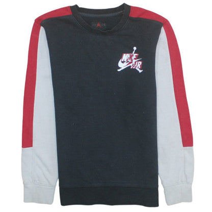 Nike Air Jordan Boys Black Colourblock Sweatshirt XL 13-15 Years