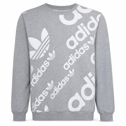Mens UK Size M Adidas Grey Pullover Sweatshirt