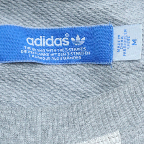 Mens UK Size M Adidas Grey Pullover Sweatshirt