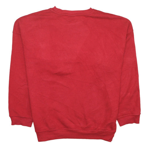 Womens UK Size M Topshop Red Pullover Sweatshirt
