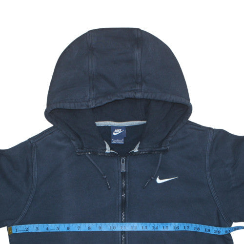 Mens UK Size M Nike Blue Full Zip Hoodie