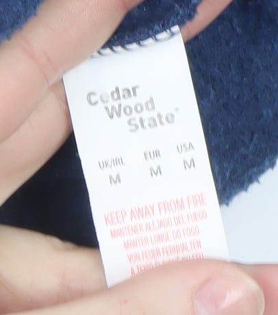 Mens UK Size M Cedar Wood State Blue Pullover Sweatshirt