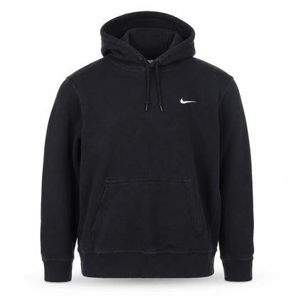 Nike Men's Black Fleece Hoodie Sweatshirt Medium Pullover Activewear