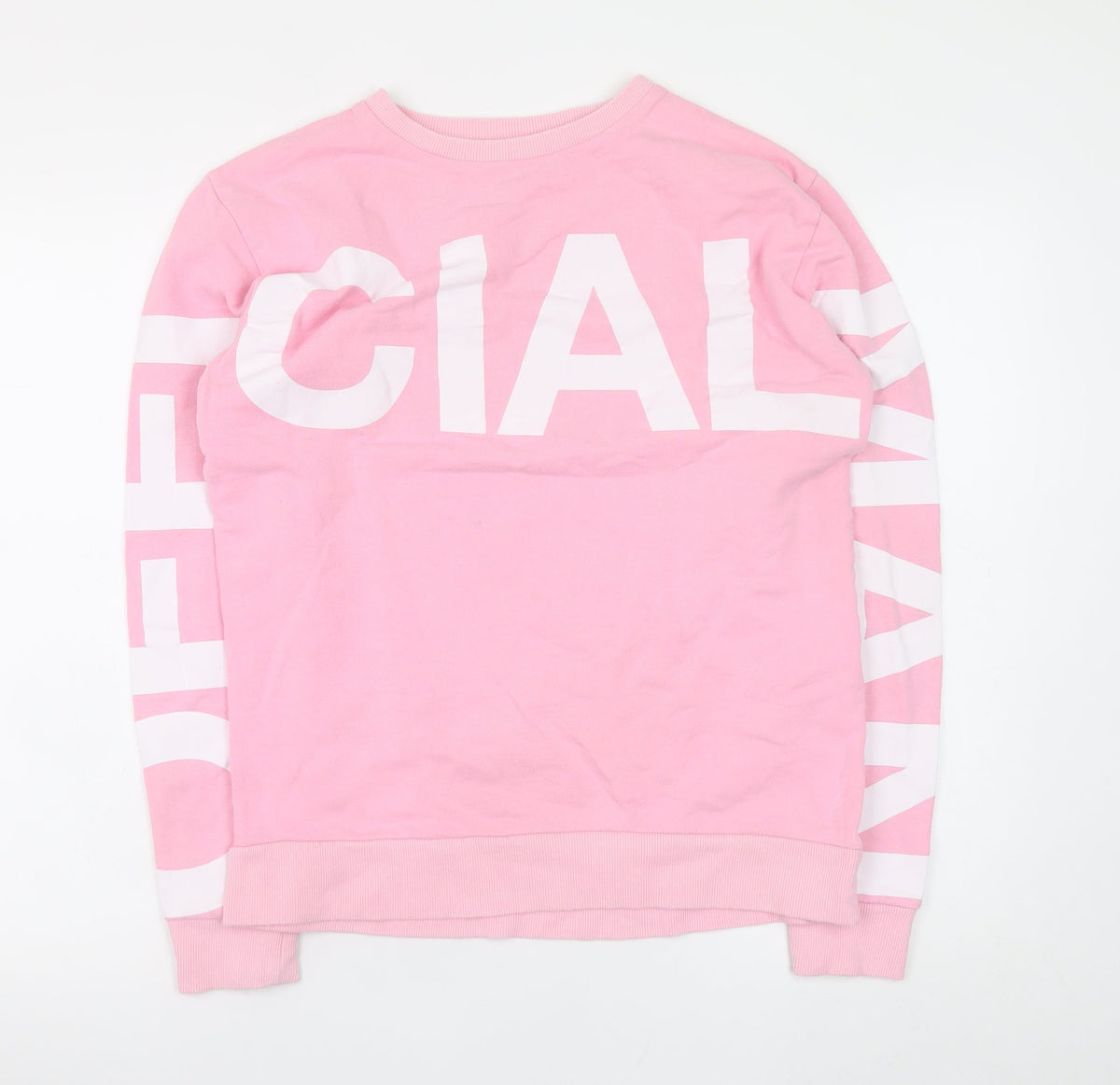 Mens UK Size M boohooMAN Pink Pullover Sweatshirt