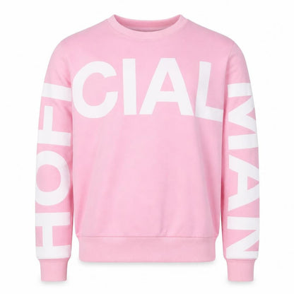 Mens UK Size M boohooMAN Pink Pullover Sweatshirt