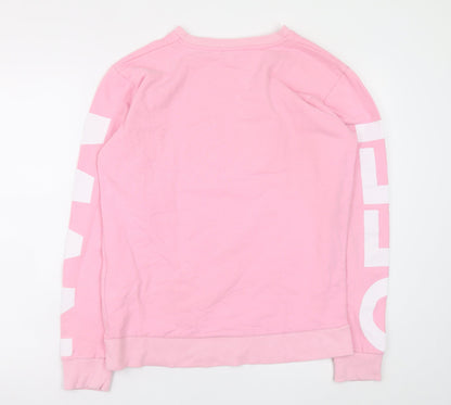 Mens UK Size M boohooMAN Pink Pullover Sweatshirt