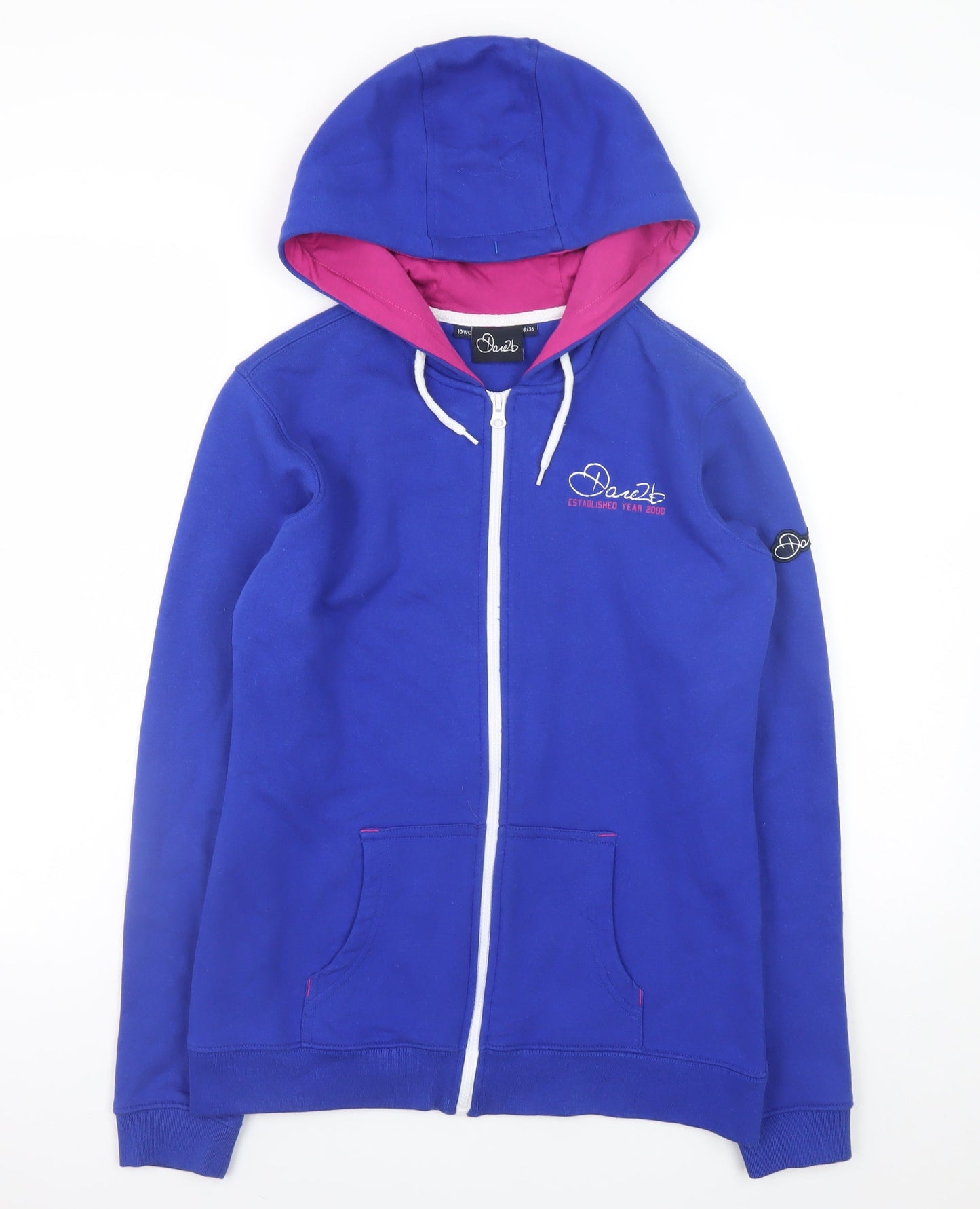 Womens UK Size 10 Dare2b Blue Full Zip Hoodie