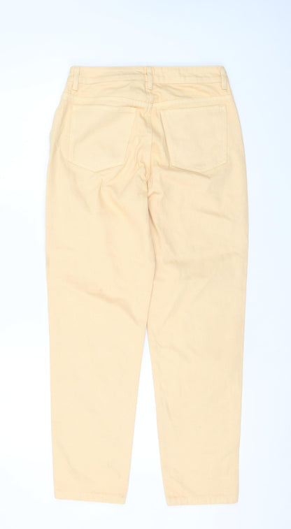 Womens UK Size 10 ASOS Regular Fit Mom Beige Jeans