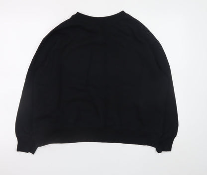 Womens UK Size 12 Zara Black Pullover Sweatshirt