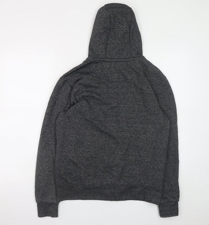Mens UK Size S George Grey Full Zip Hoodie