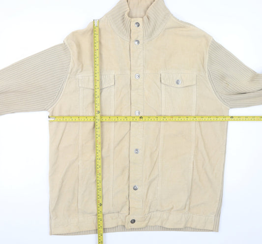 Next Men’s Beige Cotton Corduroy XL Casual Jacket