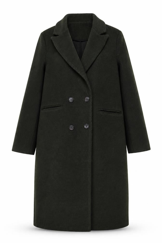 Womens UK Size S F&F Green Overcoat