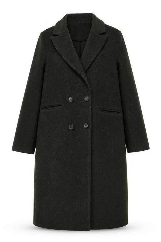 Womens UK Size S F&F Green Overcoat