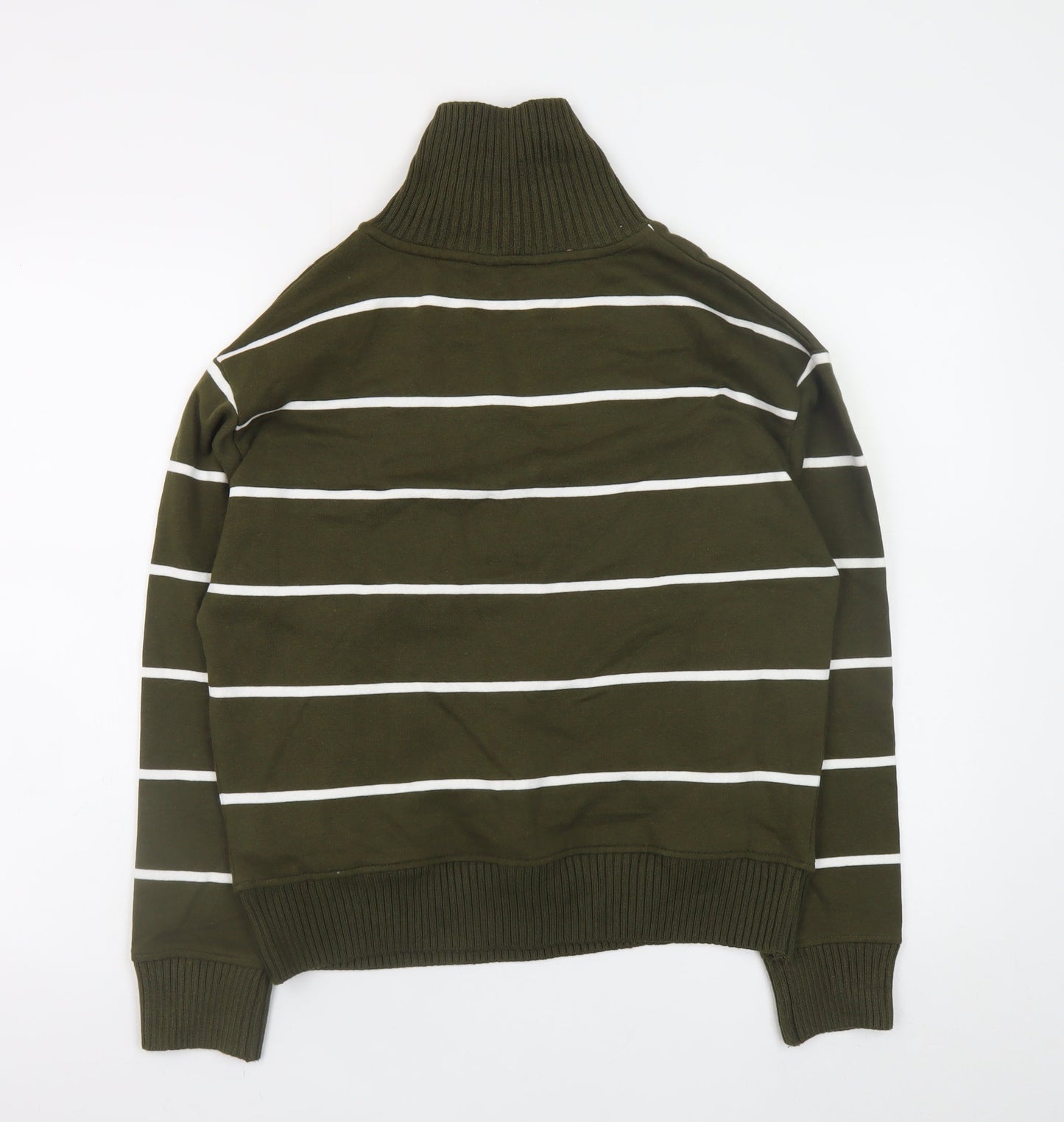 Womens UK Size S Marks and Spencer Green 1/2 Zip Jumper