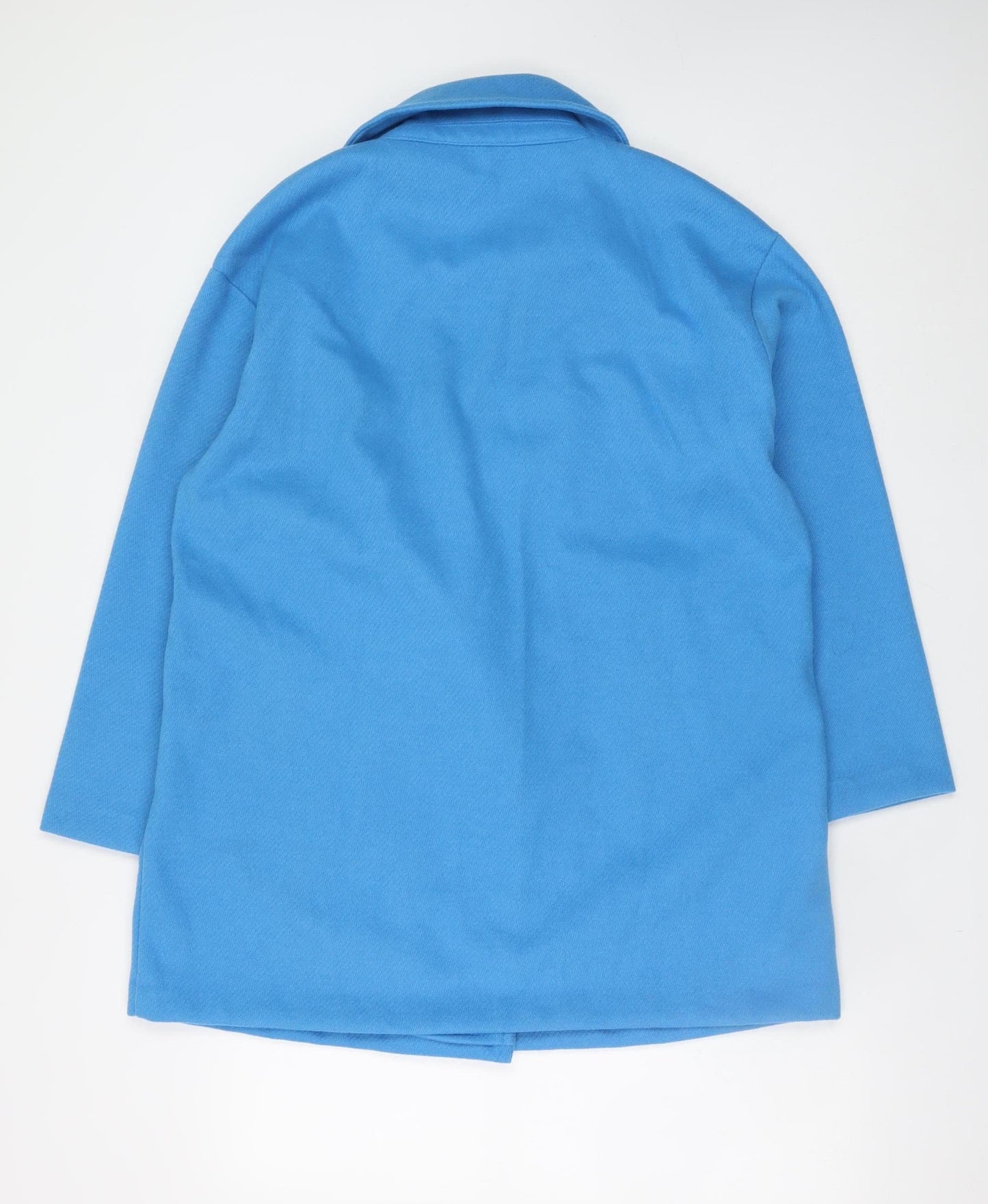 Womens UK Size 14 TU Blue Overcoat