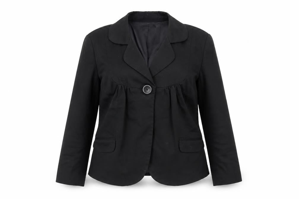 InWear Women's Black Blazer UK 10 Single-Breasted Work Jacket