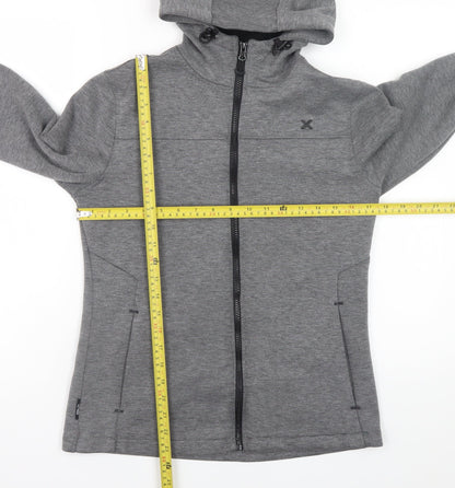 Mens UK Size XS DLX Athletic Grey Full Zip Hoodie
