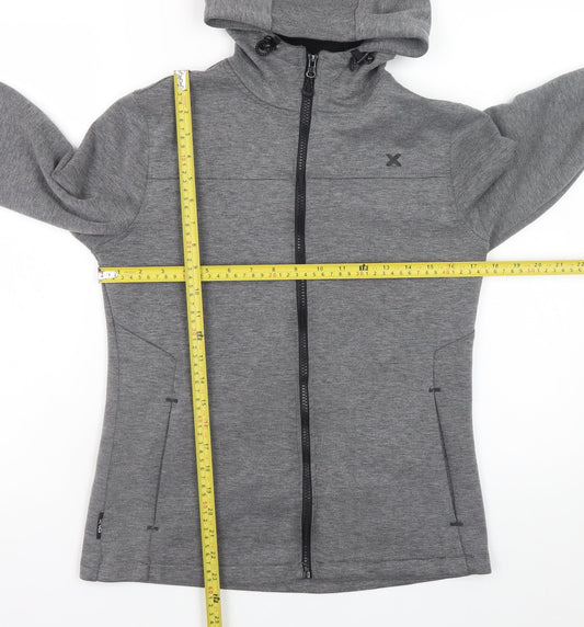 Mens UK Size XS DLX Athletic Grey Full Zip Hoodie