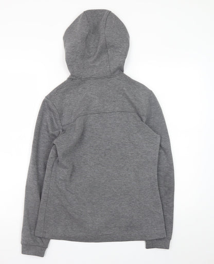 Mens UK Size XS DLX Athletic Grey Full Zip Hoodie