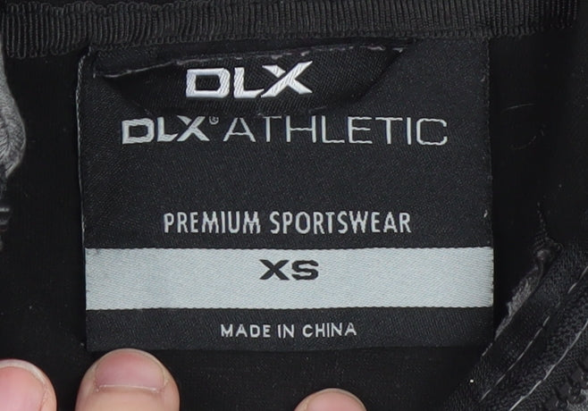 Mens UK Size XS DLX Athletic Grey Full Zip Hoodie