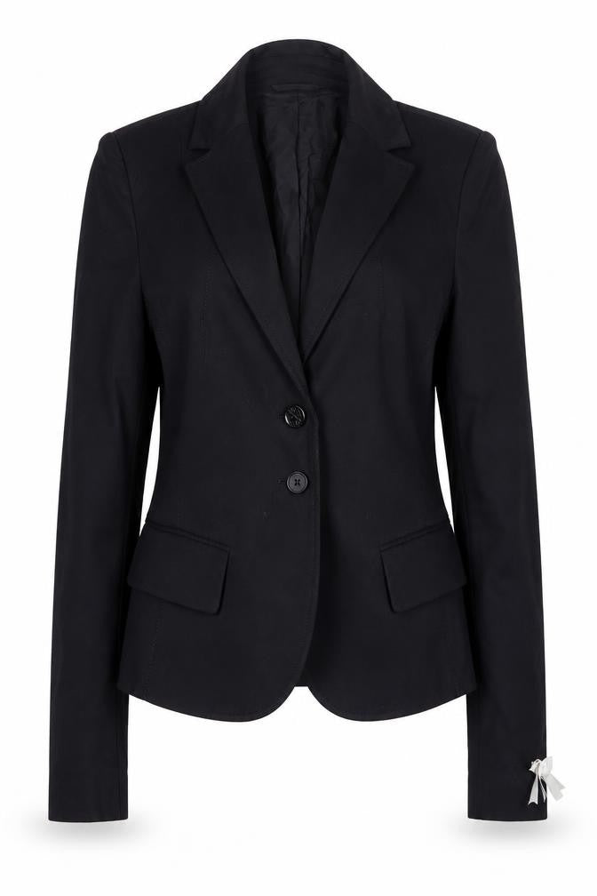Patrizia Pepe Women's Black Blazer Size 12 Slim Fit Classic Jacket