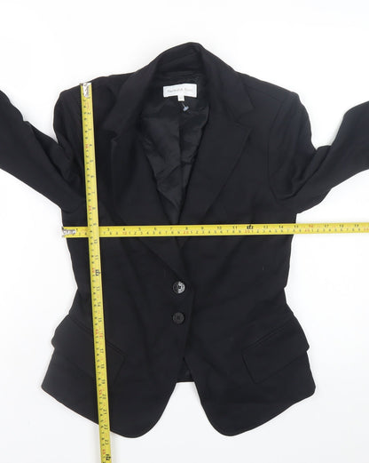 Patrizia Pepe Women's Black Blazer Size 12 Slim Fit Classic Jacket