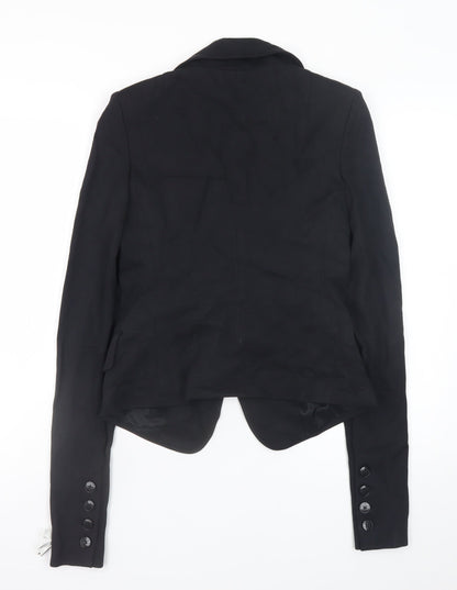 Patrizia Pepe Women's Black Blazer Size 12 Slim Fit Classic Jacket
