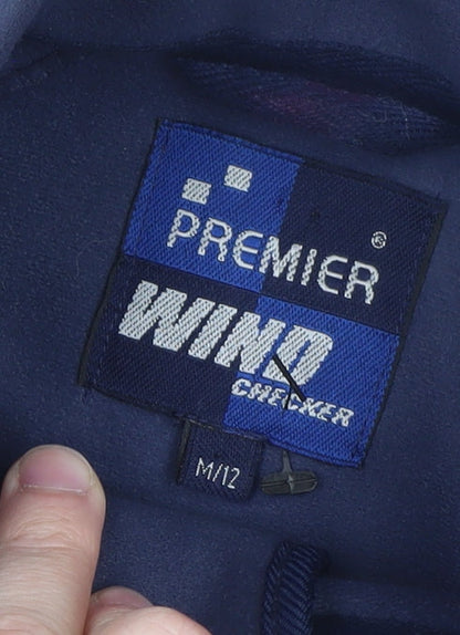 Mens UK Size M Premier Blue Full Zip Sweatshirt
