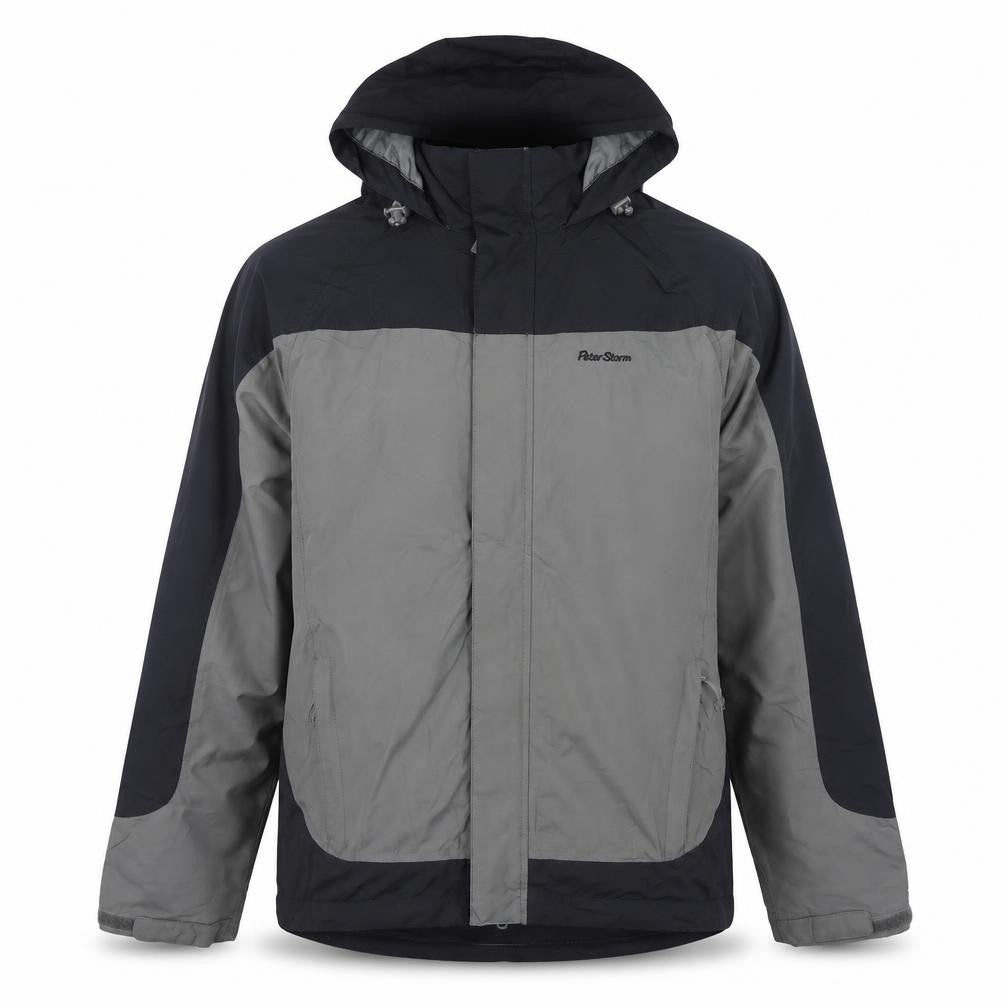 Mens UK Size M Peter Storm Grey Rain Coat
