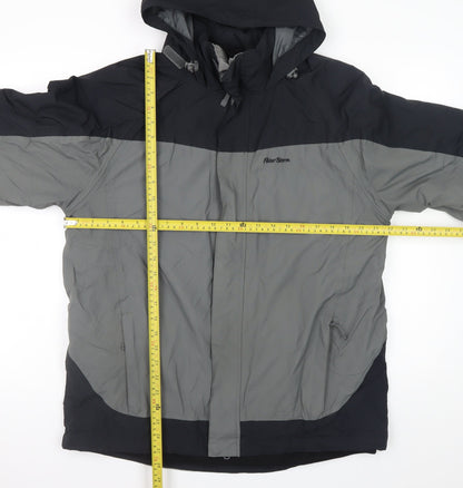 Mens UK Size M Peter Storm Grey Rain Coat