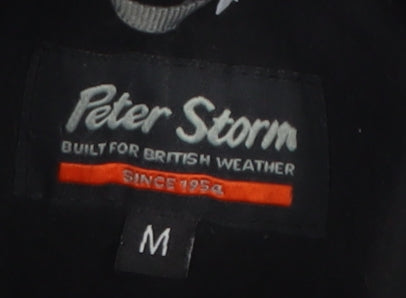 Mens UK Size M Peter Storm Grey Rain Coat