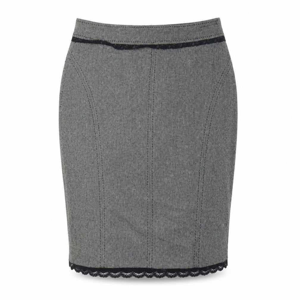 Marks and Spencer Women Grey Wool Blend Pencil Skirt UK 14