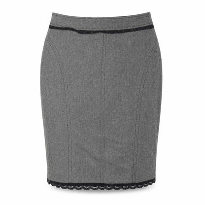Marks and Spencer Women Grey Wool Blend Pencil Skirt UK 14