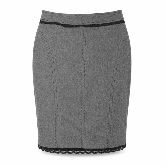 Marks and Spencer Women Grey Wool Blend Pencil Skirt UK 14