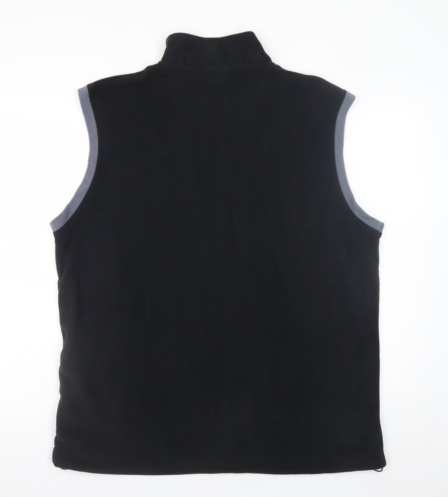 Crane Mens Black Fleece Bodywarmer XL Full Zip Lightweight Vest