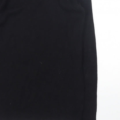 Stone UK Men’s Black High Neck Zip Pullover Jumper XL