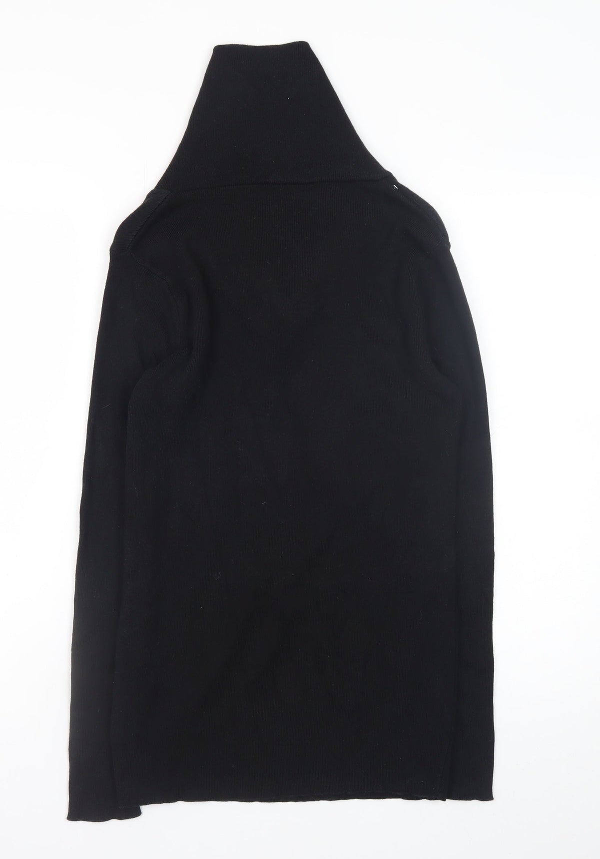 Stone UK Men’s Black High Neck Zip Pullover Jumper XL