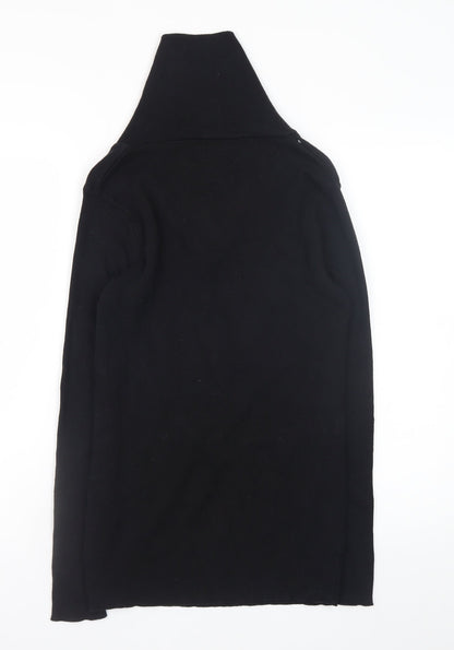 Stone UK Men’s Black High Neck Zip Pullover Jumper XL