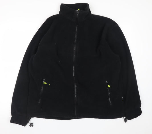 Beeswift Men's Black Fleece Workwear Full Zip Jacket L 42in