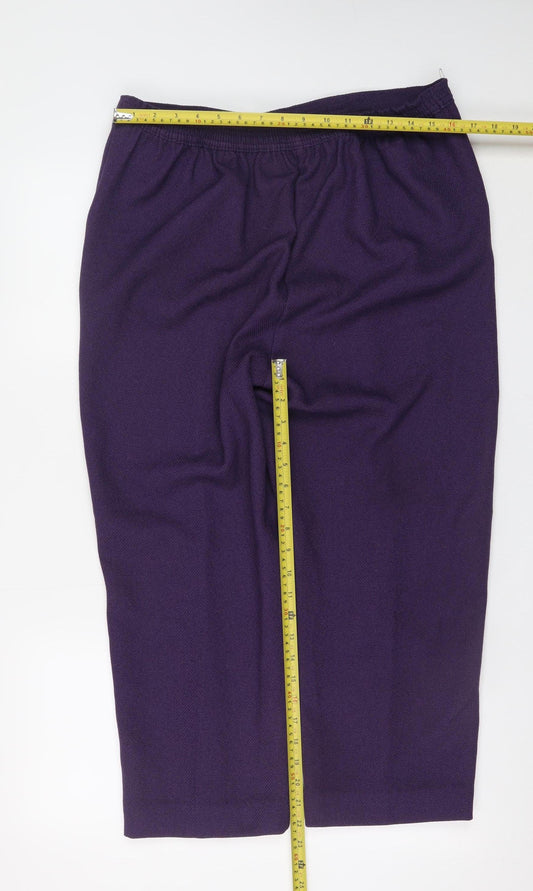 Womens UK Size 16 Honor Millburn Regular Fit Casual Workwear Business Purple Tro